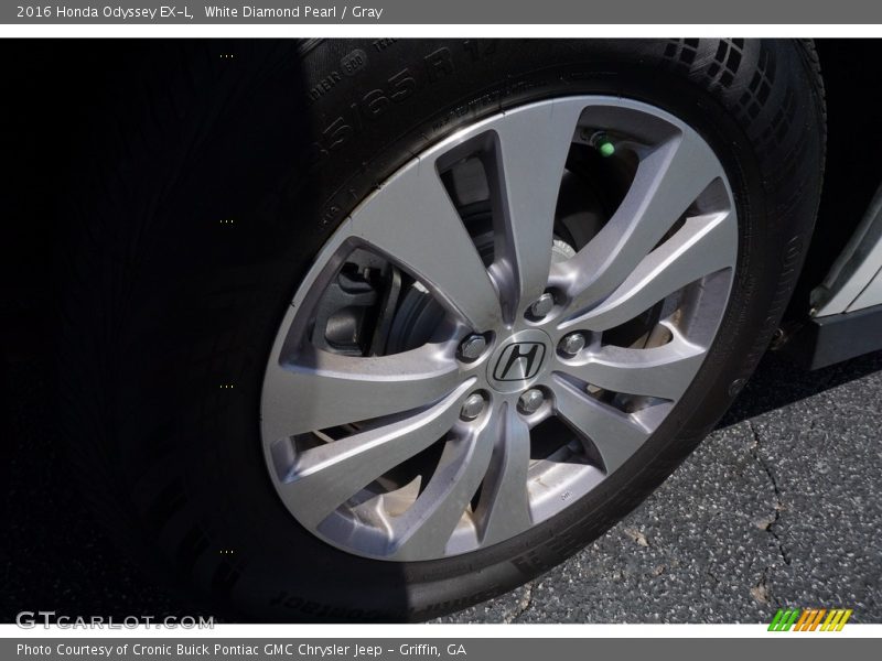 White Diamond Pearl / Gray 2016 Honda Odyssey EX-L