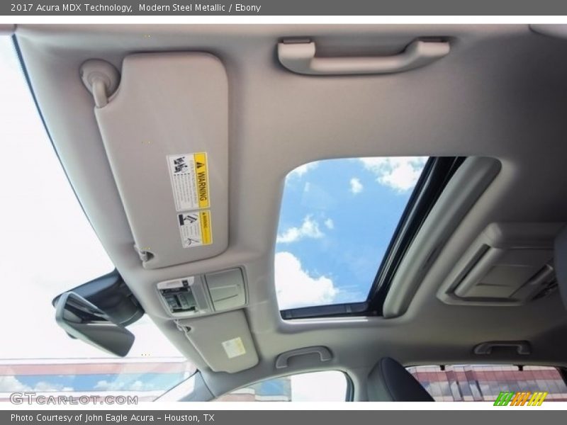 Modern Steel Metallic / Ebony 2017 Acura MDX Technology
