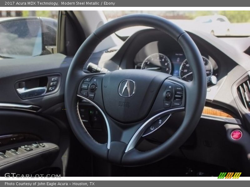 Modern Steel Metallic / Ebony 2017 Acura MDX Technology