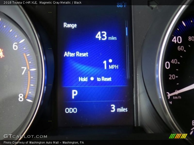 Magnetic Gray Metallic / Black 2018 Toyota C-HR XLE