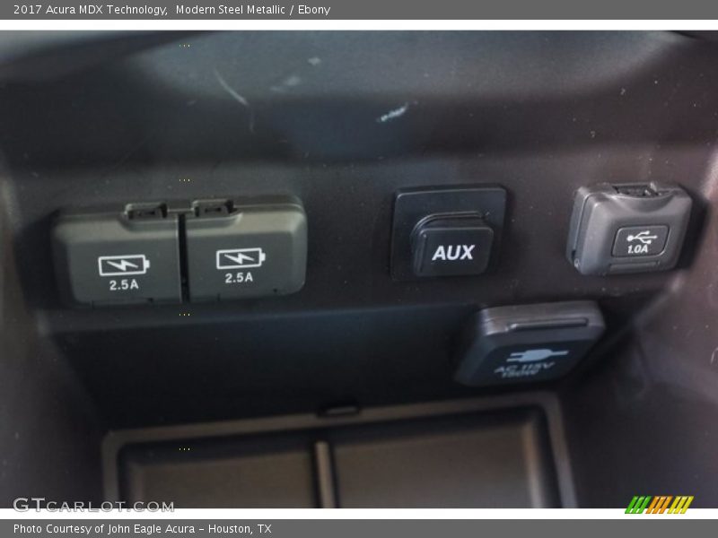 Modern Steel Metallic / Ebony 2017 Acura MDX Technology