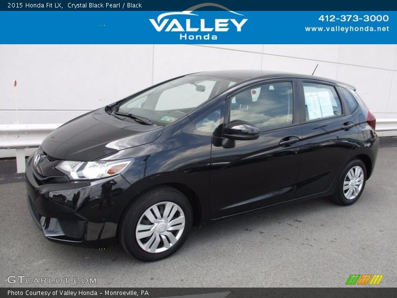 Crystal Black Pearl / Black 2015 Honda Fit LX