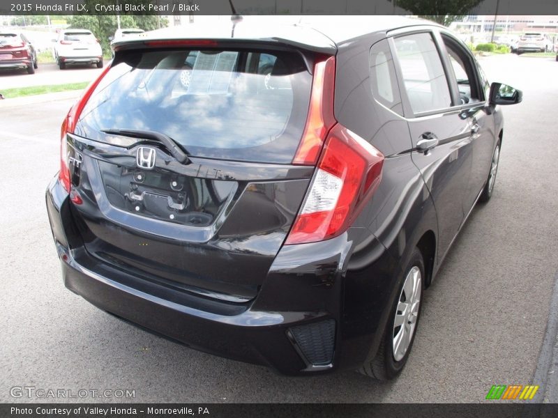 Crystal Black Pearl / Black 2015 Honda Fit LX