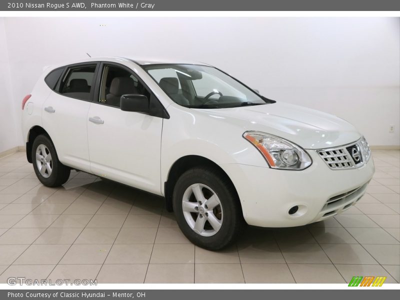 Phantom White / Gray 2010 Nissan Rogue S AWD