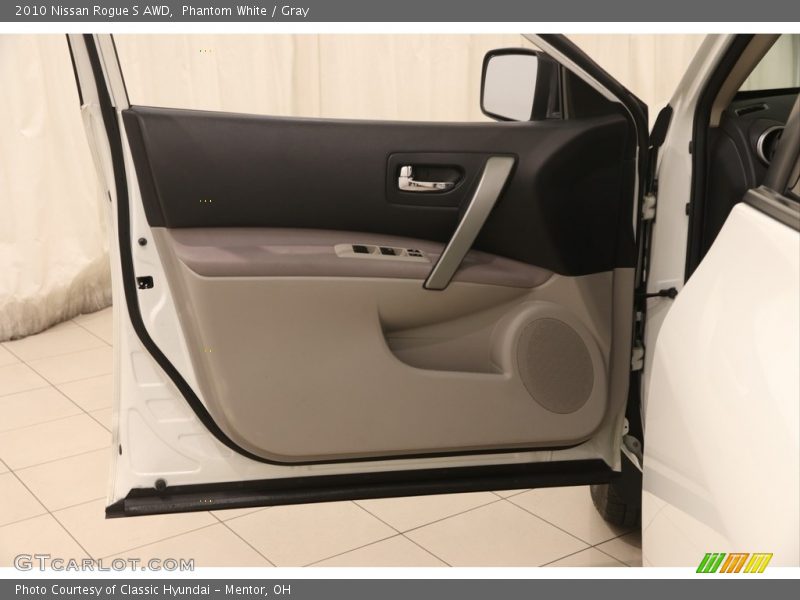 Phantom White / Gray 2010 Nissan Rogue S AWD