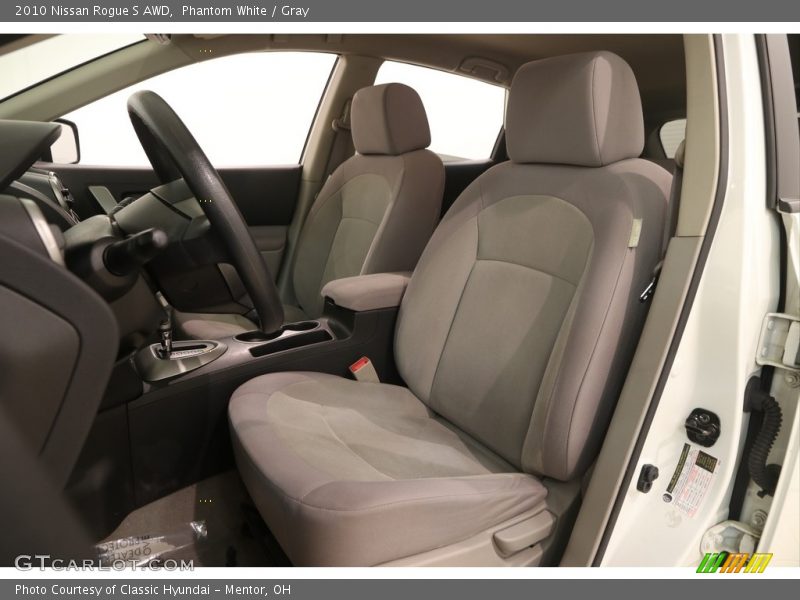 Phantom White / Gray 2010 Nissan Rogue S AWD