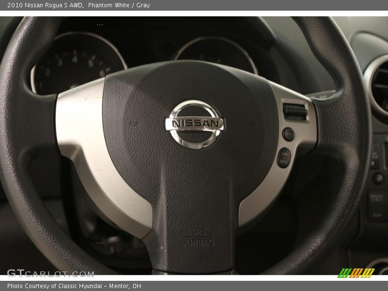 Phantom White / Gray 2010 Nissan Rogue S AWD