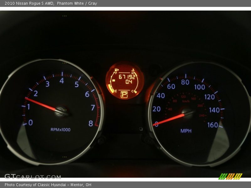 Phantom White / Gray 2010 Nissan Rogue S AWD
