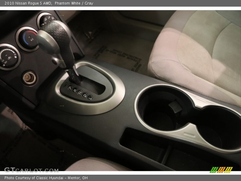 Phantom White / Gray 2010 Nissan Rogue S AWD