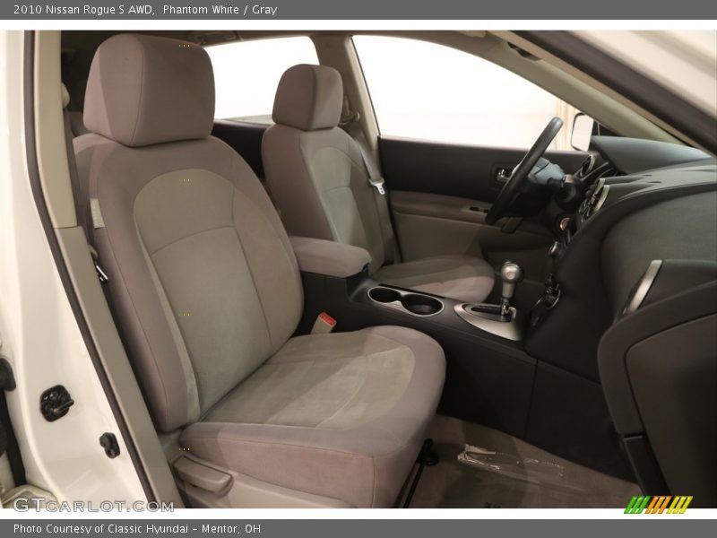 Phantom White / Gray 2010 Nissan Rogue S AWD