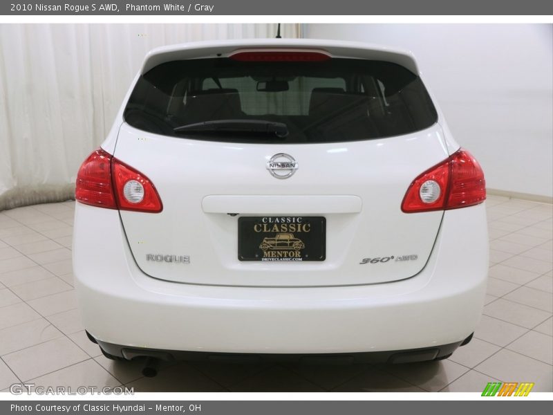 Phantom White / Gray 2010 Nissan Rogue S AWD