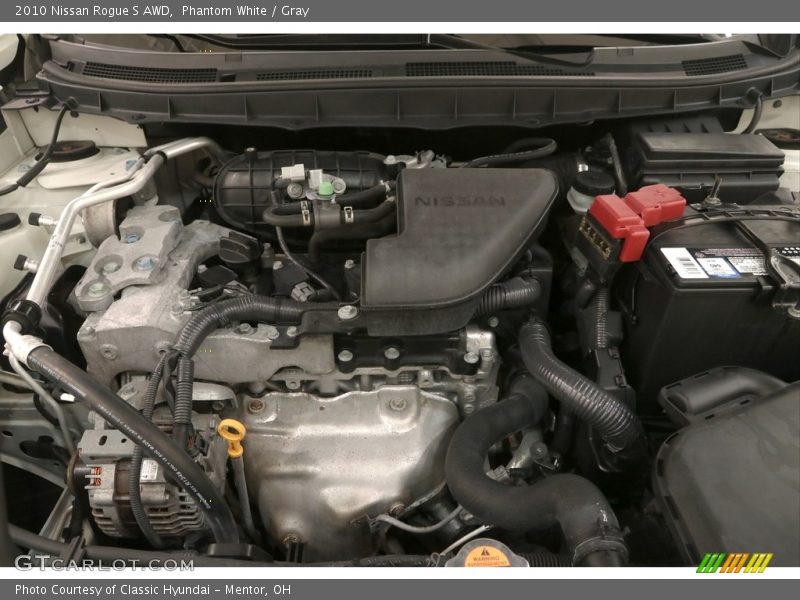 Phantom White / Gray 2010 Nissan Rogue S AWD