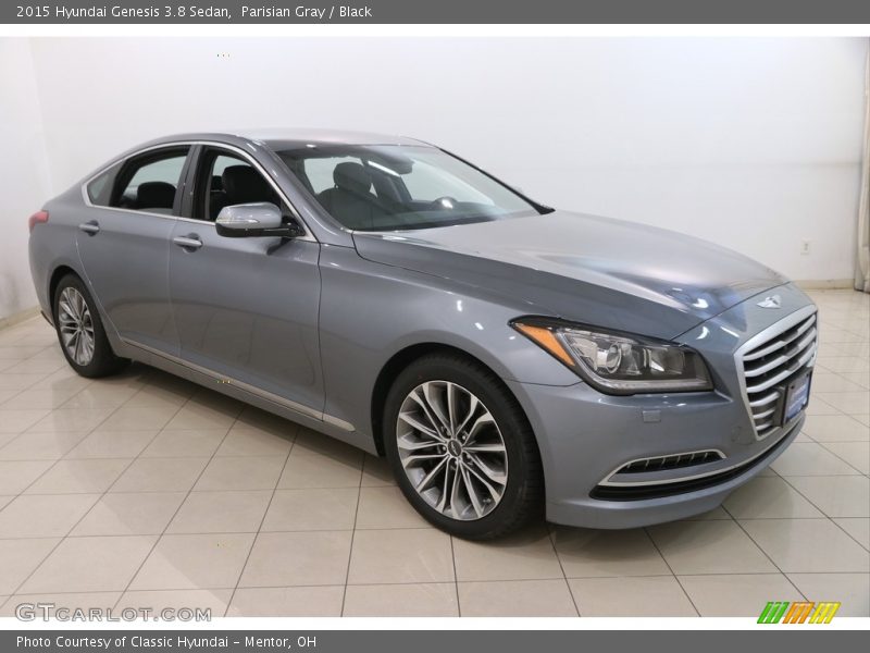 Parisian Gray / Black 2015 Hyundai Genesis 3.8 Sedan