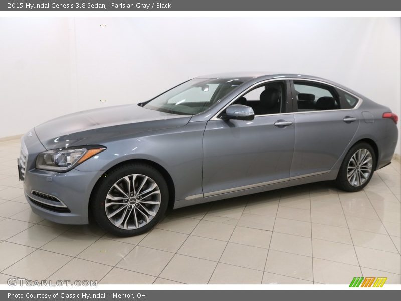 Parisian Gray / Black 2015 Hyundai Genesis 3.8 Sedan