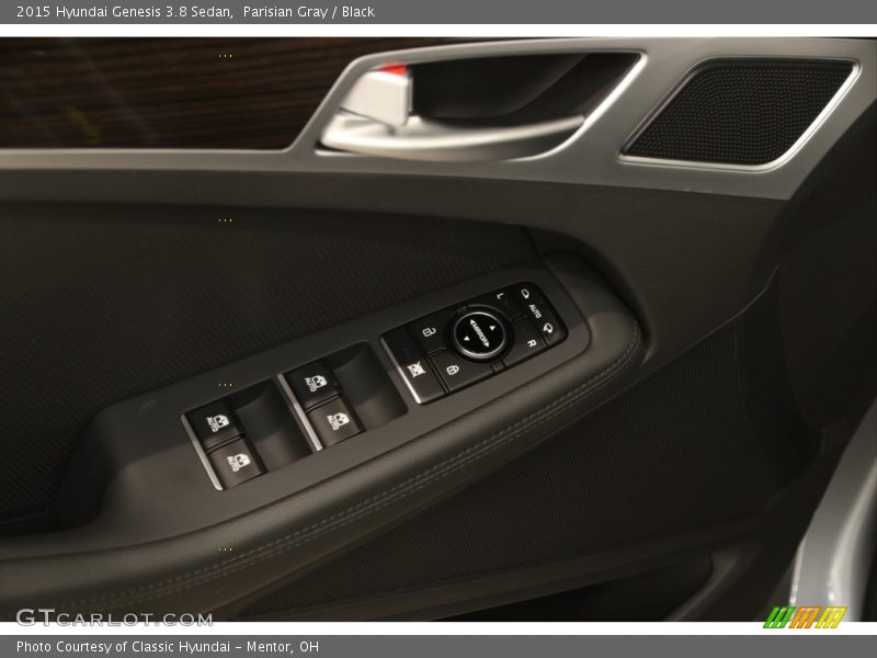 Parisian Gray / Black 2015 Hyundai Genesis 3.8 Sedan