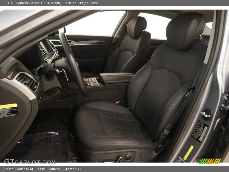 Parisian Gray / Black 2015 Hyundai Genesis 3.8 Sedan