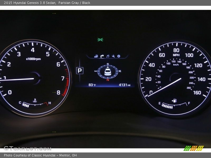 Parisian Gray / Black 2015 Hyundai Genesis 3.8 Sedan