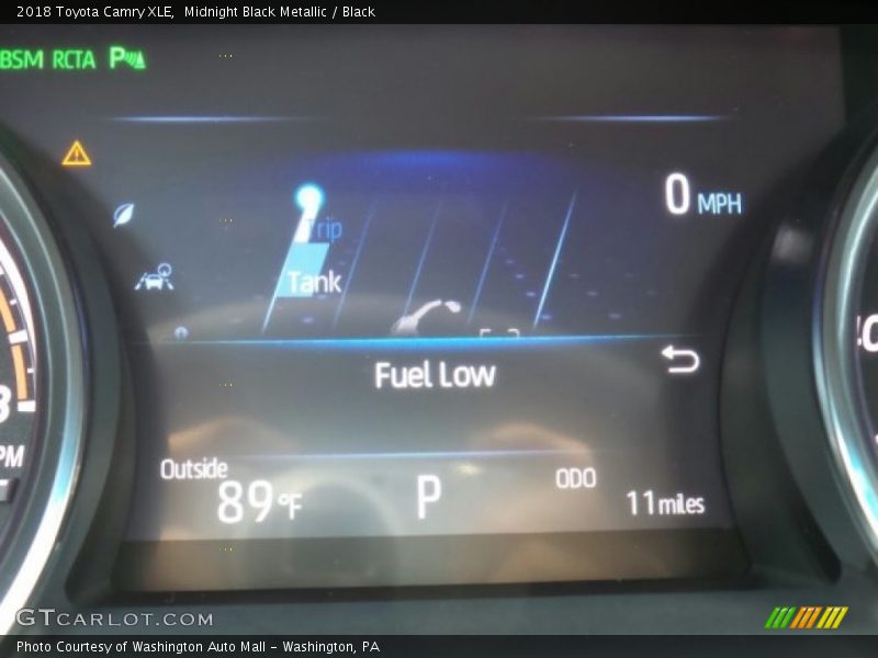Midnight Black Metallic / Black 2018 Toyota Camry XLE
