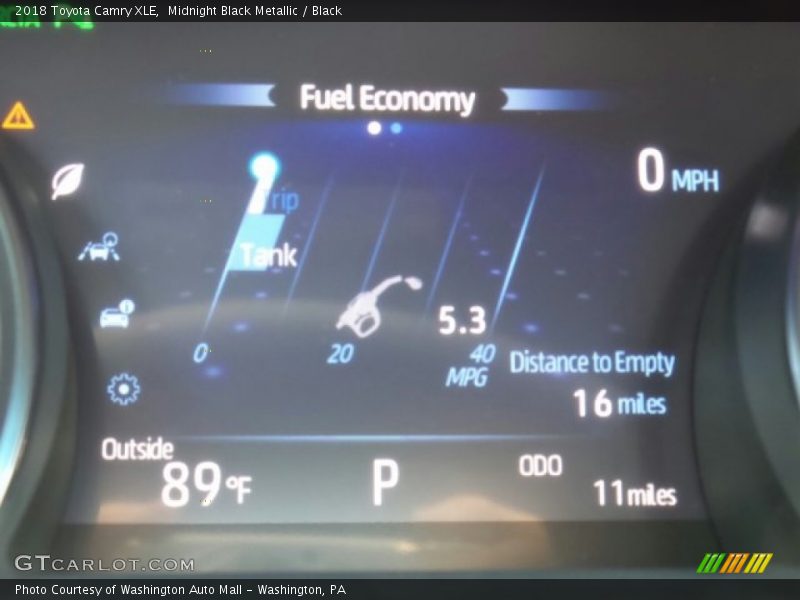 Midnight Black Metallic / Black 2018 Toyota Camry XLE
