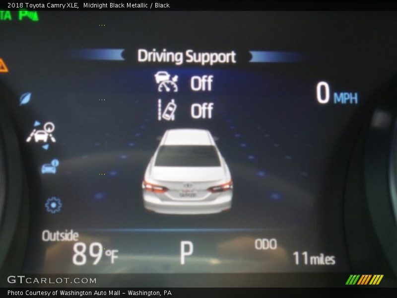 Midnight Black Metallic / Black 2018 Toyota Camry XLE