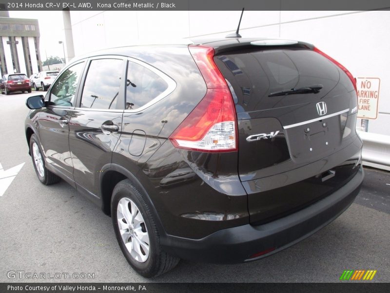 Kona Coffee Metallic / Black 2014 Honda CR-V EX-L AWD