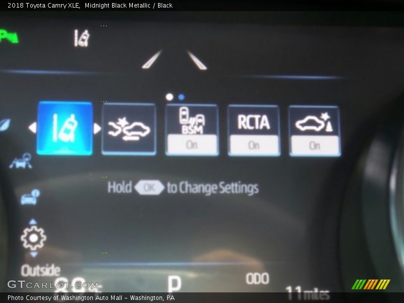 Midnight Black Metallic / Black 2018 Toyota Camry XLE