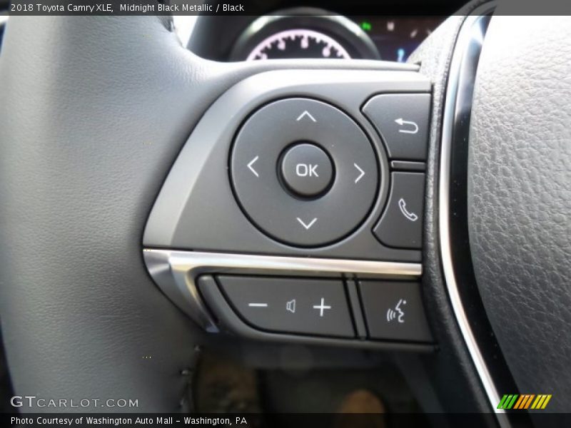 Midnight Black Metallic / Black 2018 Toyota Camry XLE