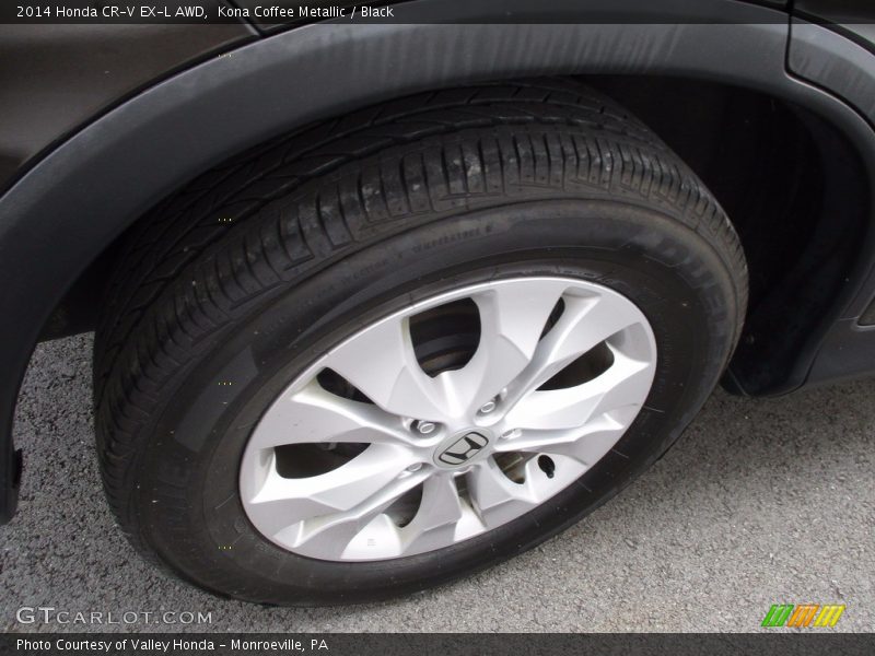 Kona Coffee Metallic / Black 2014 Honda CR-V EX-L AWD