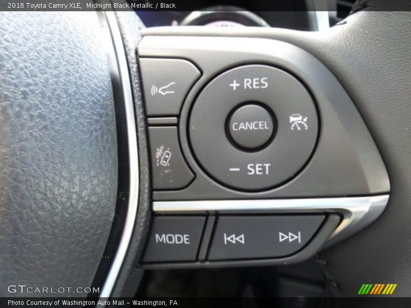 Midnight Black Metallic / Black 2018 Toyota Camry XLE