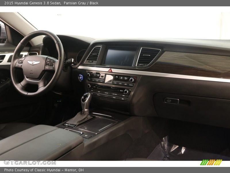 Parisian Gray / Black 2015 Hyundai Genesis 3.8 Sedan
