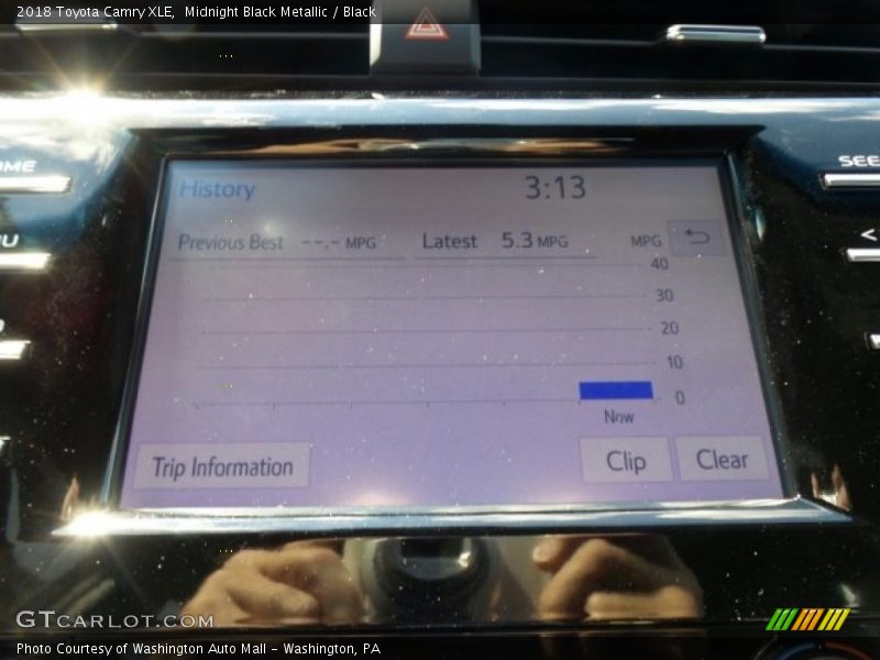 Midnight Black Metallic / Black 2018 Toyota Camry XLE