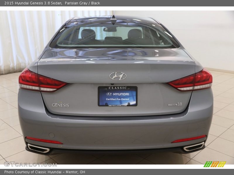 Parisian Gray / Black 2015 Hyundai Genesis 3.8 Sedan