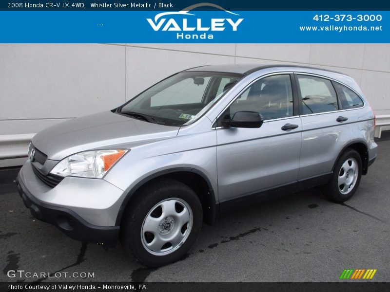 Whistler Silver Metallic / Black 2008 Honda CR-V LX 4WD