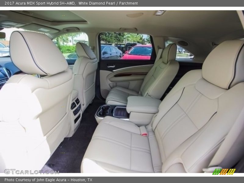 White Diamond Pearl / Parchment 2017 Acura MDX Sport Hybrid SH-AWD