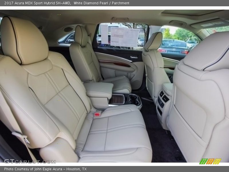 White Diamond Pearl / Parchment 2017 Acura MDX Sport Hybrid SH-AWD
