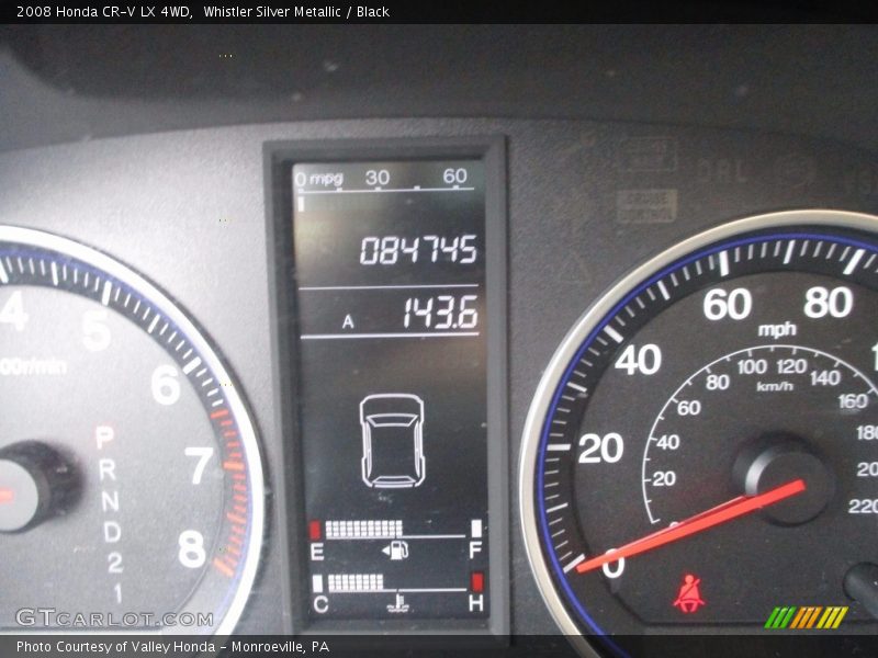 Whistler Silver Metallic / Black 2008 Honda CR-V LX 4WD