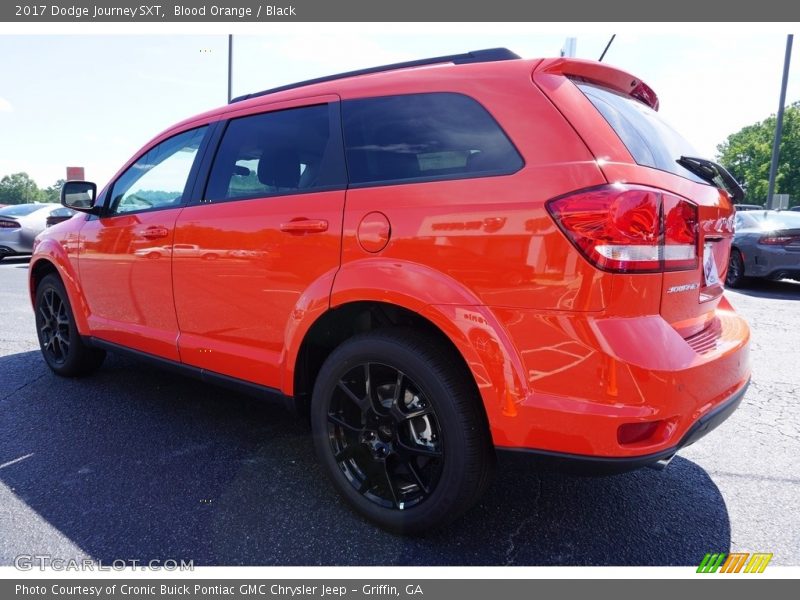 Blood Orange / Black 2017 Dodge Journey SXT