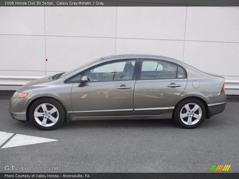 Galaxy Gray Metallic / Gray 2008 Honda Civic EX Sedan