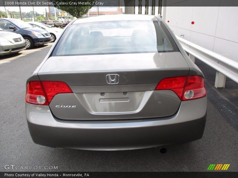 Galaxy Gray Metallic / Gray 2008 Honda Civic EX Sedan