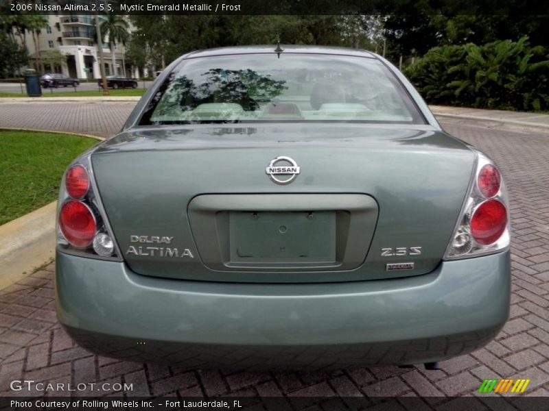 Mystic Emerald Metallic / Frost 2006 Nissan Altima 2.5 S