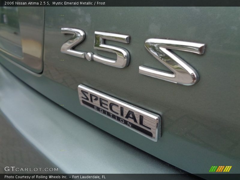 Mystic Emerald Metallic / Frost 2006 Nissan Altima 2.5 S