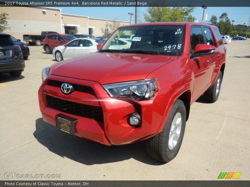 Barcelona Red Metallic / Sand Beige 2017 Toyota 4Runner SR5 Premium 4x4