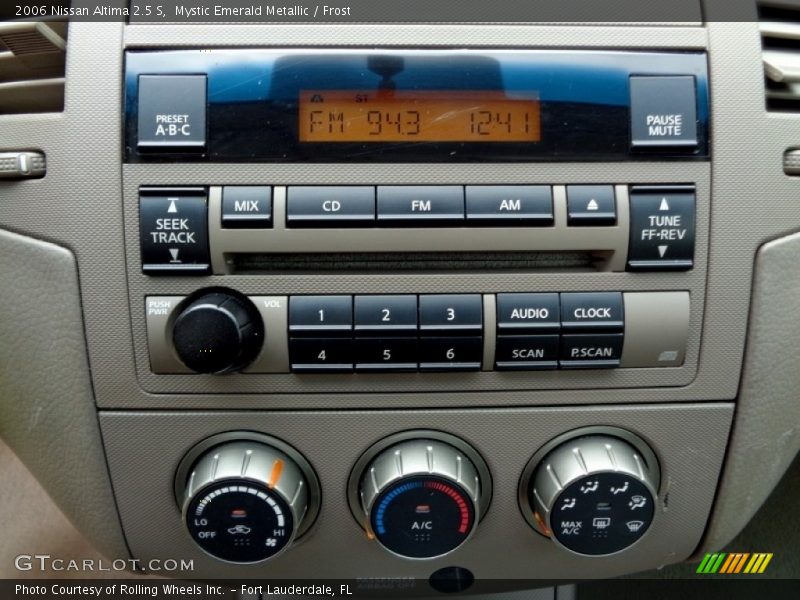 Mystic Emerald Metallic / Frost 2006 Nissan Altima 2.5 S