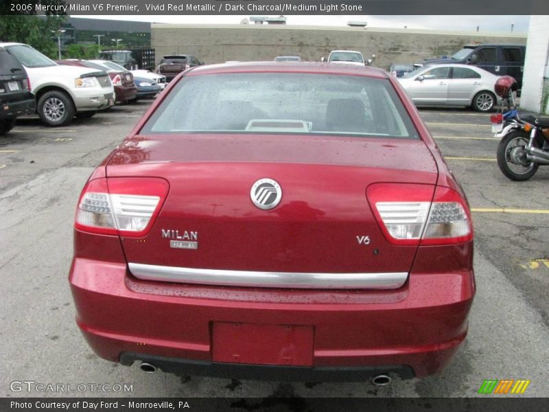 Vivid Red Metallic / Dark Charcoal/Medium Light Stone 2006 Mercury Milan V6 Premier