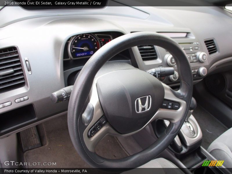 Galaxy Gray Metallic / Gray 2008 Honda Civic EX Sedan