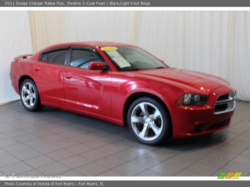 Redline 3-Coat Pearl / Black/Light Frost Beige 2011 Dodge Charger Rallye Plus