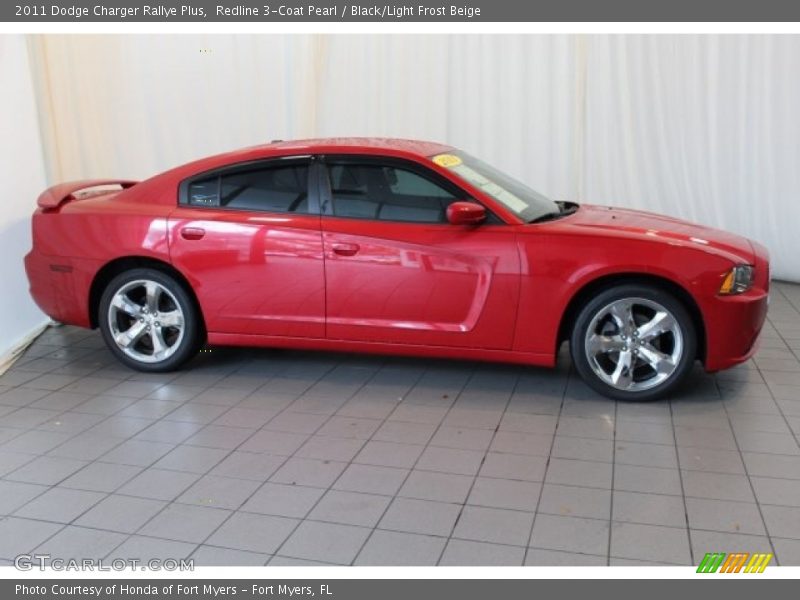 Redline 3-Coat Pearl / Black/Light Frost Beige 2011 Dodge Charger Rallye Plus
