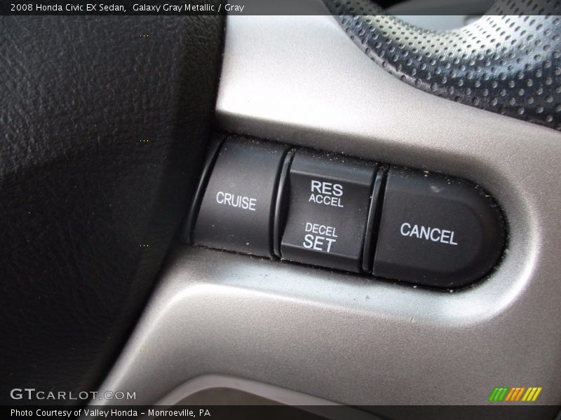 Galaxy Gray Metallic / Gray 2008 Honda Civic EX Sedan