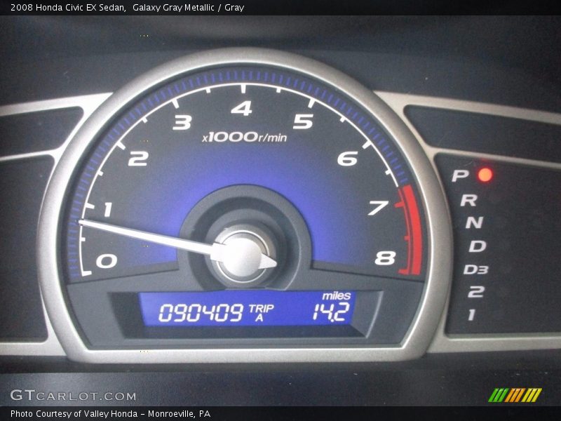 Galaxy Gray Metallic / Gray 2008 Honda Civic EX Sedan