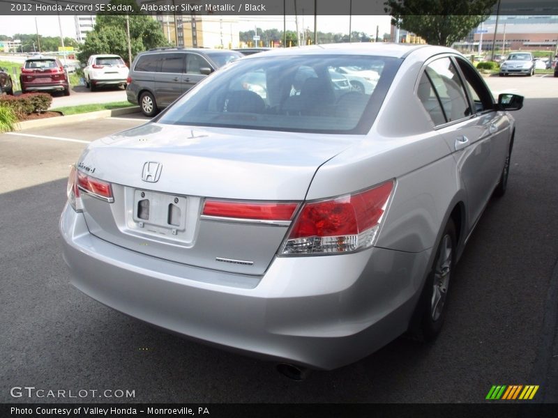 Alabaster Silver Metallic / Black 2012 Honda Accord SE Sedan